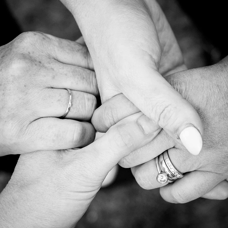 Holding hands